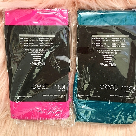 Brand New 2CT. C'EST MOI Ladies Tights- S/M - Picture 2 of 2
